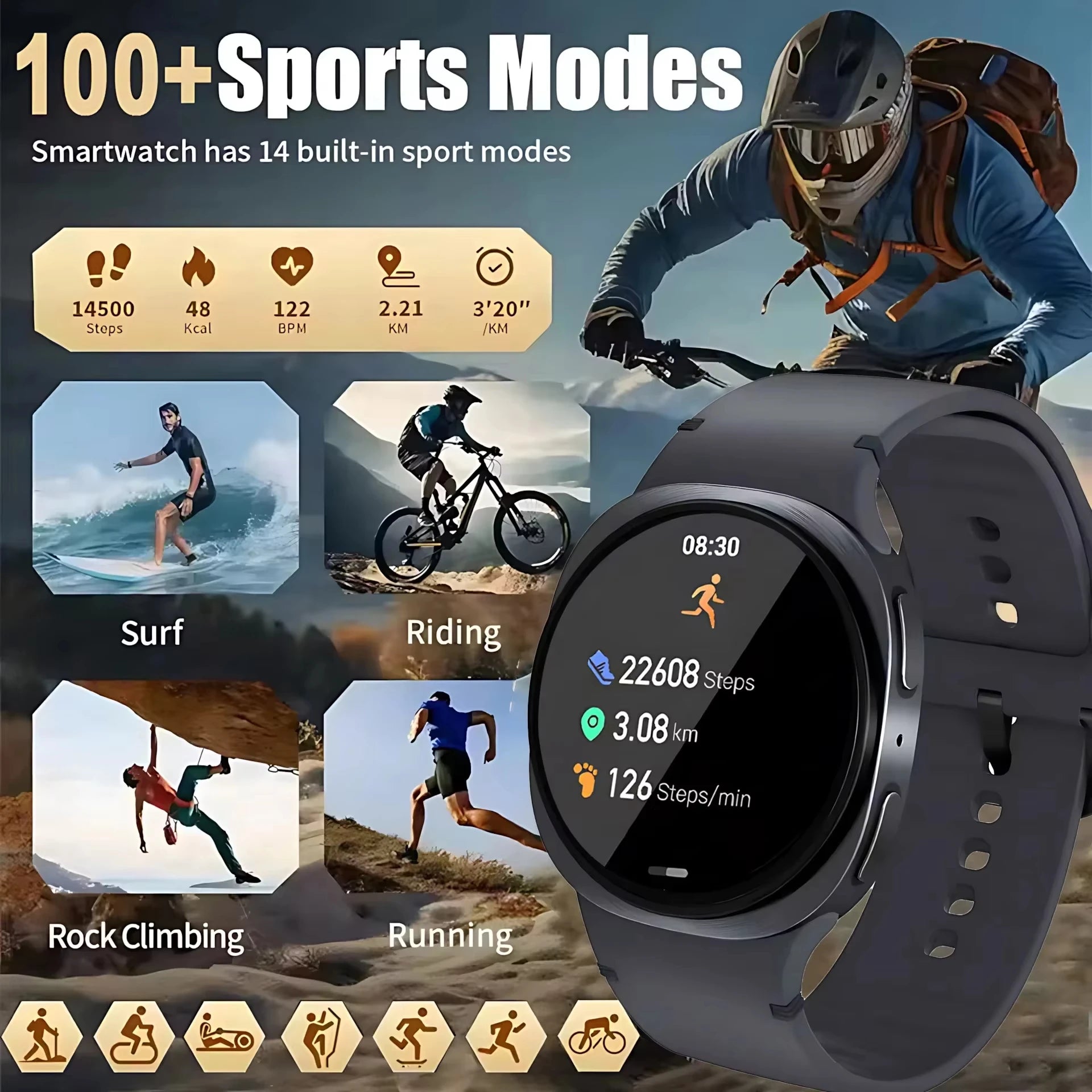 8 Mini New Original Smart Watches Smart Watch Men GPS NFC Bluetooth call 40mm AMOLED Health Fitness Sport Tracker SmartwatchGift