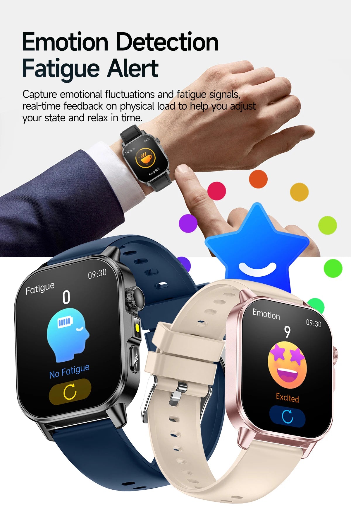 2026 New ECG + PPG Smart Healthy Diagnosis Surveillance Women Body Analysis Blood Pressure Lipid Uric Acid Health SmartWatch Men