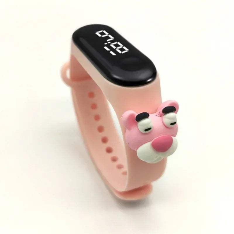 Waterproof Children's Smart Watch Cartoon LED Digital – Fun Electronics Wristwatch Birthday Gift for Kids Age 2-15 - I YAN