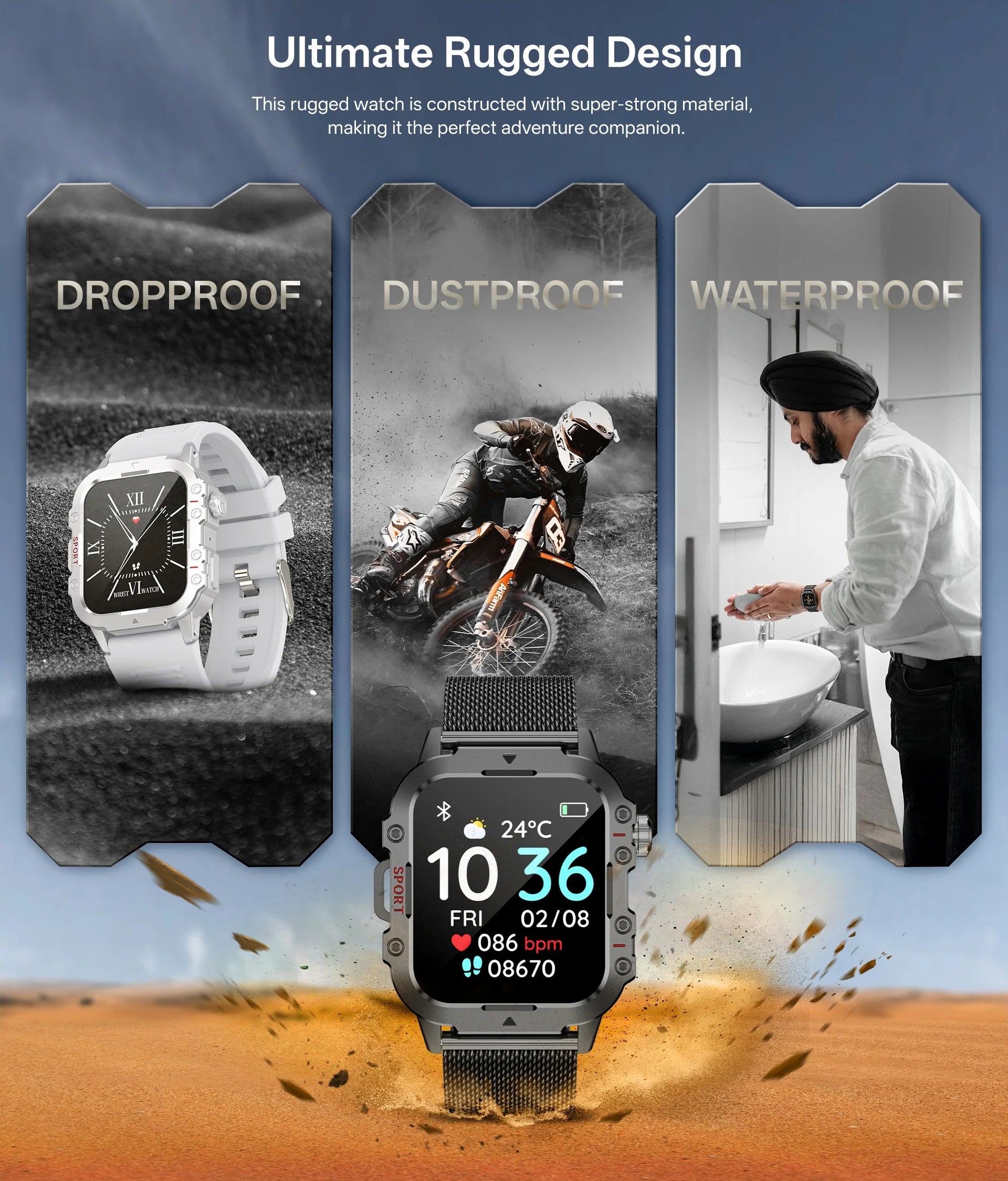 Smart Watch Android Phone 1.44'' Inch Color Screen Bluetooth Call Blood Oxygen/Pressure Monitoring Smart Watch Women Men