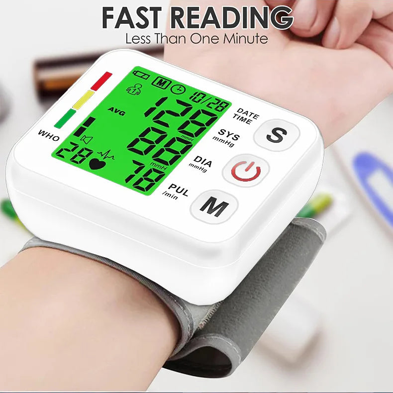 Blood Pressure Digital Wrist Blood Pressure Monitor Medical Upper Automatic Tonometer Meter Pulse Oximeter Forehead thermometer