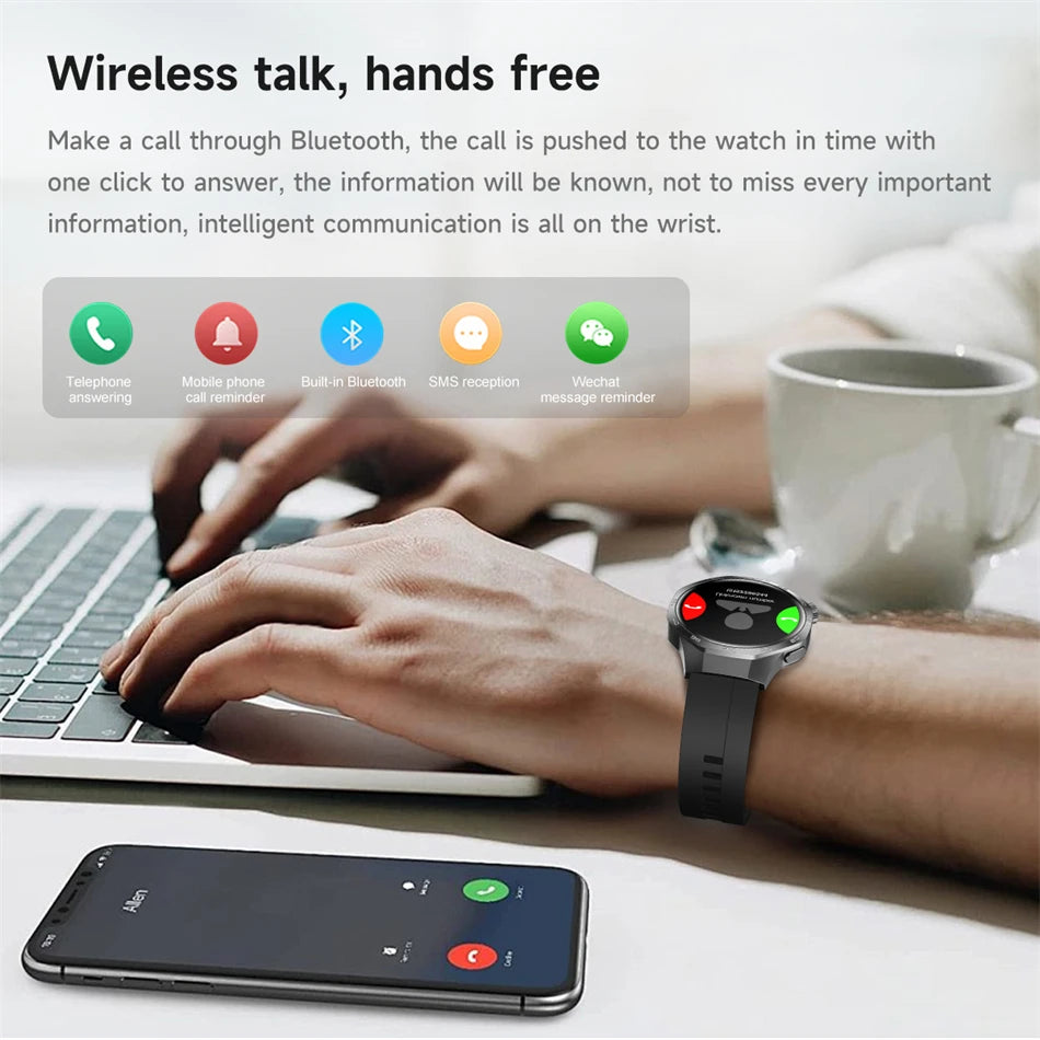 New GT5 Pro Smart Watch Men AMOLED HD Screen GPS NFC Heart Rate Bluetooth Call Watch 5 MAX IP68 Waterproof SmartWatch Man