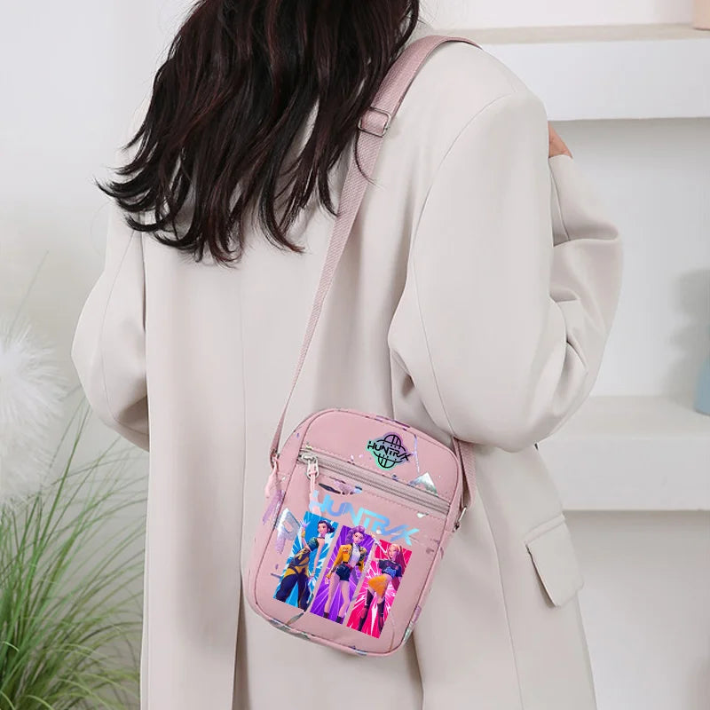 New⭐️KPOP Demon Hunters Crossbody Phone Bag Single Shoulder Pouch Coin Wallet Purse Warriors Handbag Fans Gril Gifts
