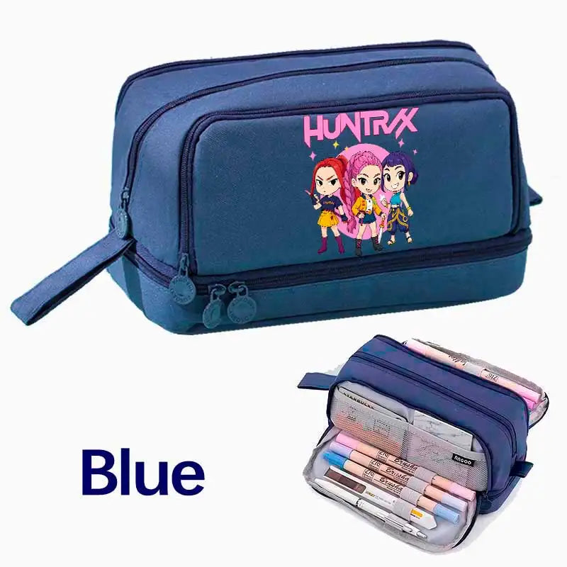 Demon Hunters Pencil Case – Multi-Functional Stationery Storage Bag - I YAN