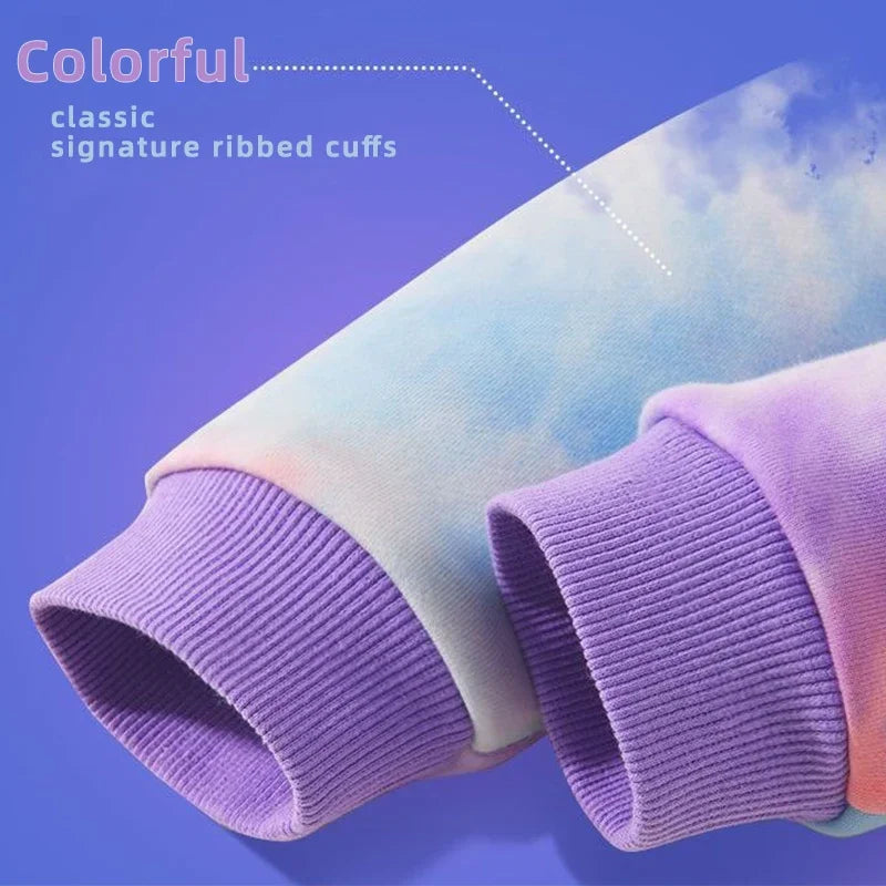 K-Pop Hunters Zoey Mira Rumi Children Sweaters Girls Tie-dye Sweatshirt Pink Pullovers Kids Tops Tulle Princess Dresses Suit