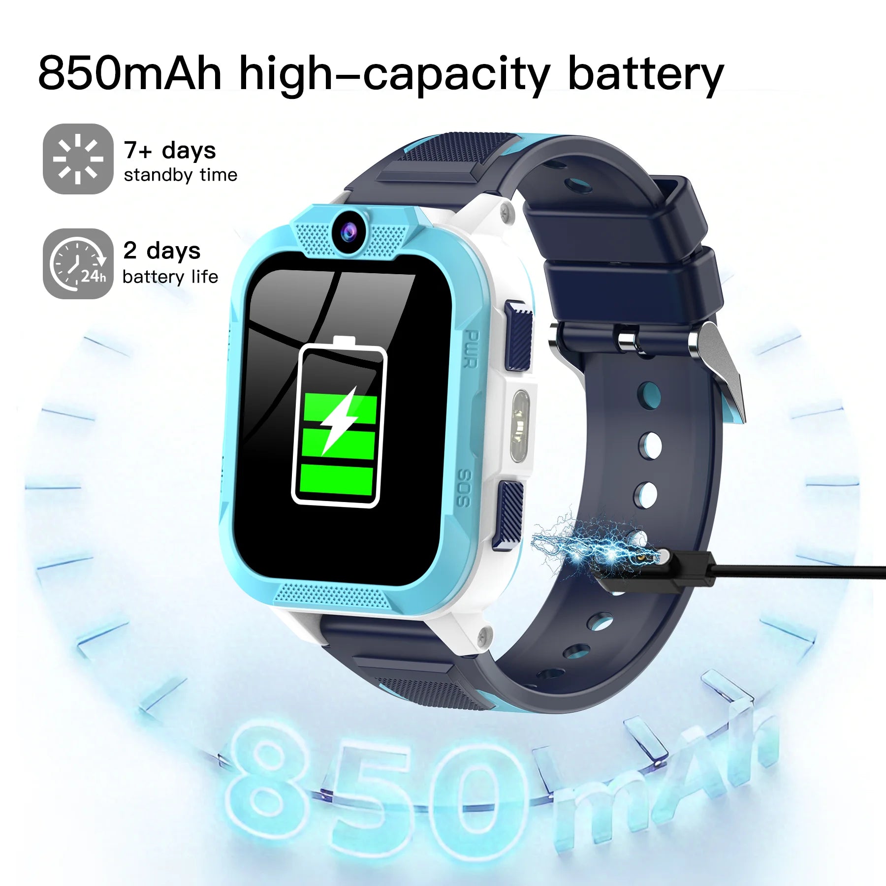 Blackview Z40 Pro Kids Smart Watch 4G – Triple AI Positioning GPS WiFi LBS Large 850mAh Battery Video Call - I YAN