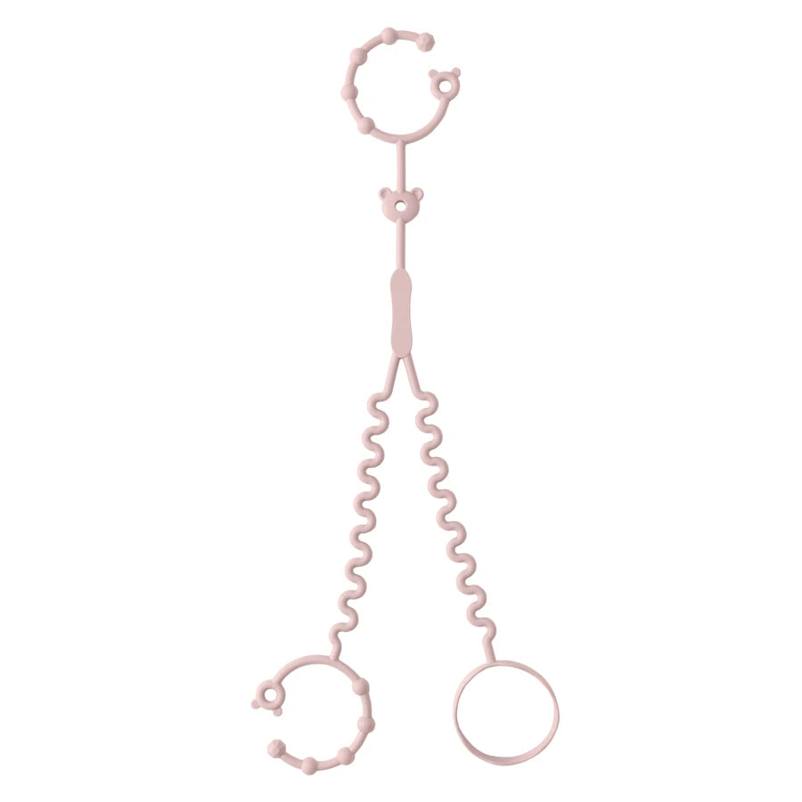 New 1PC Baby Pacifier Chain With 2 Clips Infant Bottle Chain Adjustable Silicone Pacifier Chain Teether Toy Stroller Accessories