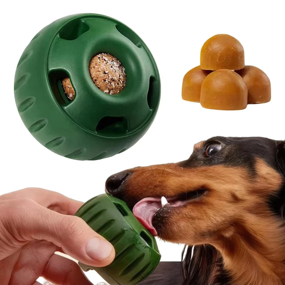 Silicone Dog Chew Toy with Treat Dispenser – Interactive Puzzle Toy for Dogs