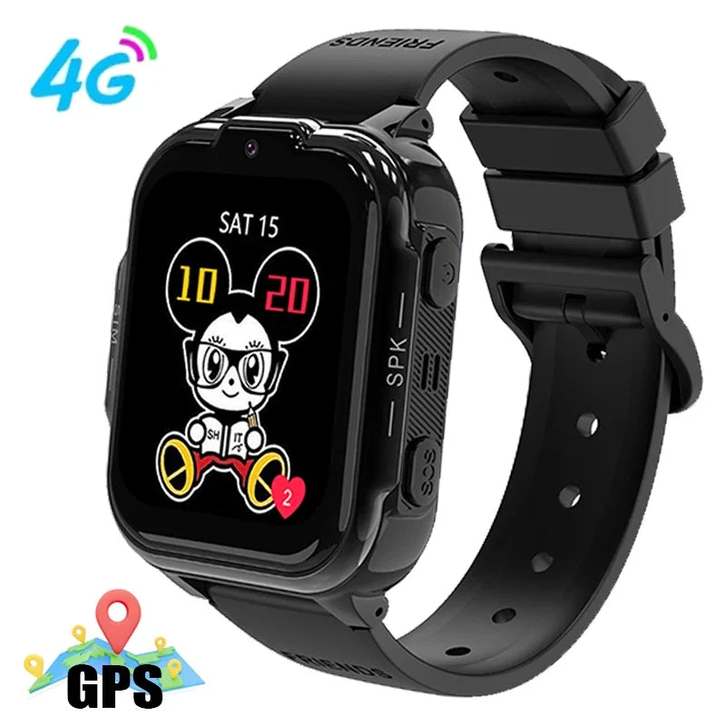 2025 New Kids GPS Smart Watch 4G Track Video Call Camera SOS – Waterproof LBS Location Tracker Smartwatch - I YAN
