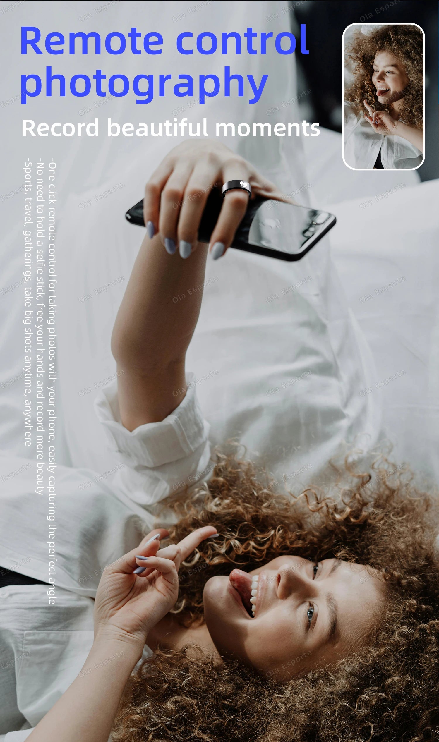 New Smart Ring ECG Detection Blood Pressure,Heart Rate Ring,Body Temperature Monitor Waterproof GPS Tracking Men Women Ring