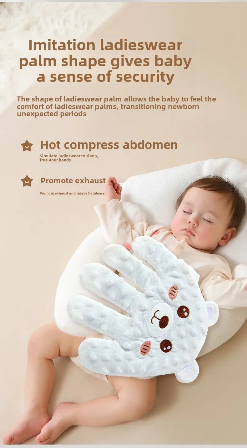 Newborns Sleep Aid Pacify Hand Glove Gentle Comfortable Cotton Soothing Toy for Comfortable Newborns Sleeping