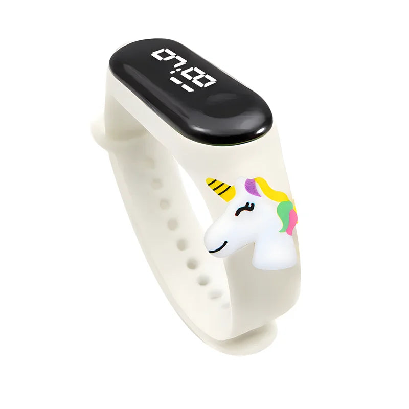 Waterproof Children's Smart Watch Cartoon LED Digital – Fun Electronics Wristwatch Birthday Gift for Kids Age 2-15 - I YAN