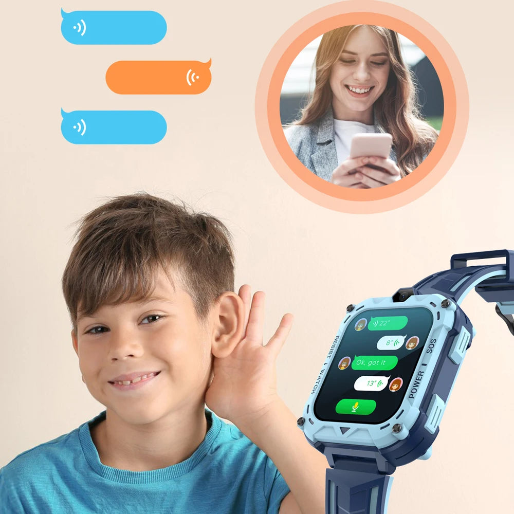 VALDUS 2025 New VK39 4G Children Smartwatch GPS SOS Video Call WIFI SIM Card 0.08Mpix Camera Large Screen 4G Watch For Kids Gift
