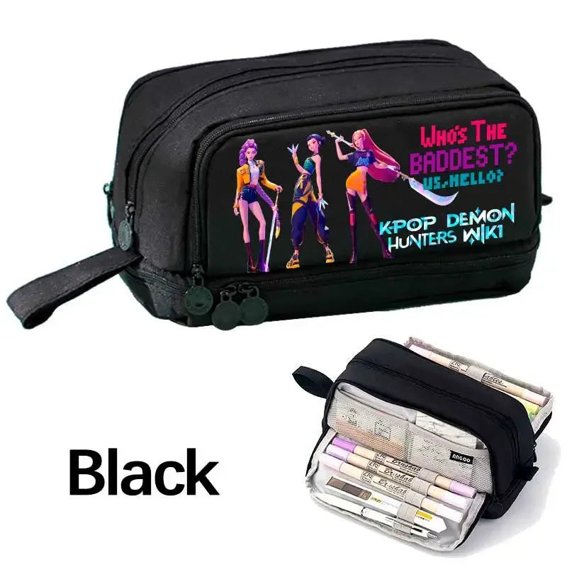 Demon Hunters Pencil Case – Multi-Functional Stationery Storage Bag - I YAN