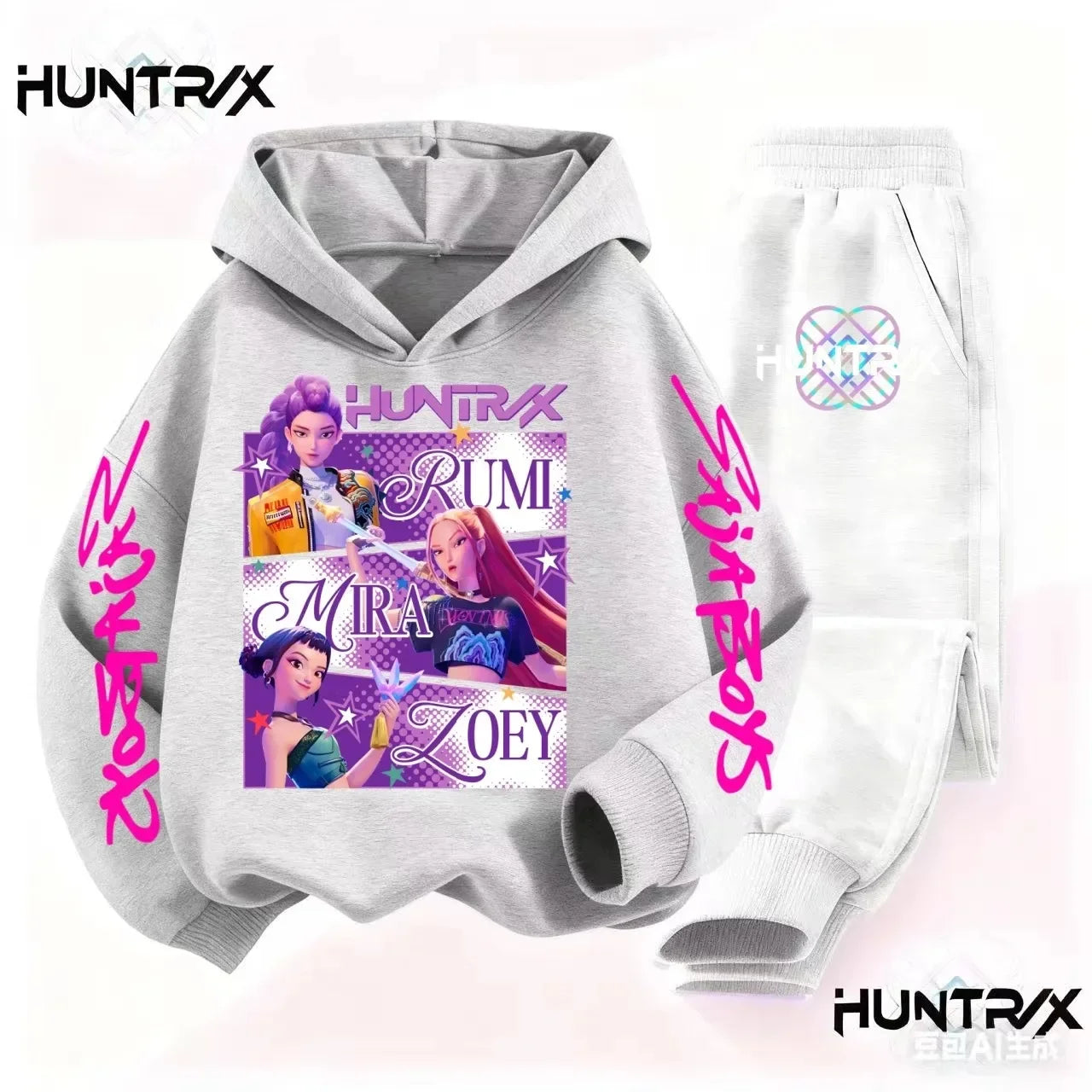KPop Demon Hunters Saja Boys Kids Hoodie Set – Unisex Sweatshirt & Tracksuit (2pcs) - I YAN