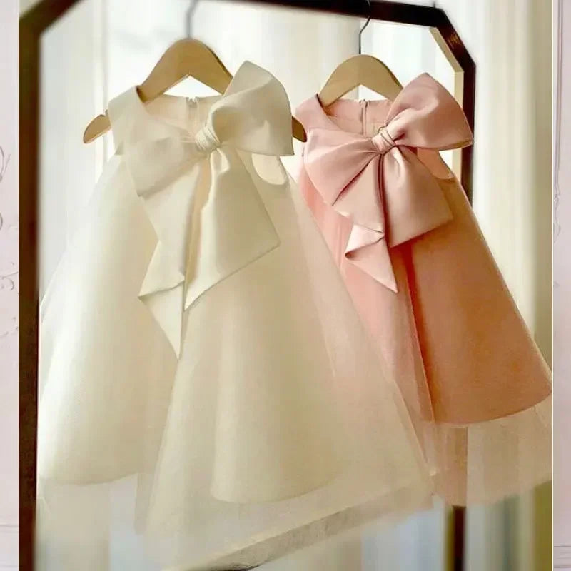 2024 Evening Dress Dress for Baby Girls Kid Pink Green Luxury Ball Gown Evening Birthday Party Dresses Children Elegant