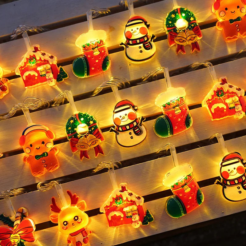 1.5/3M Christmas LED String Light Xmas Tree Hanging Lamp Fairy Light Garland FOR Home Decoration Ornament 2025 New Year Gifts