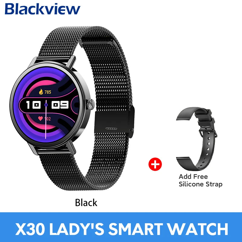 【World premiere】Blackview X30 Smartwatch 1.26" Display Lady's smartwatch Al voice assistant health monitoring Bluetooth call