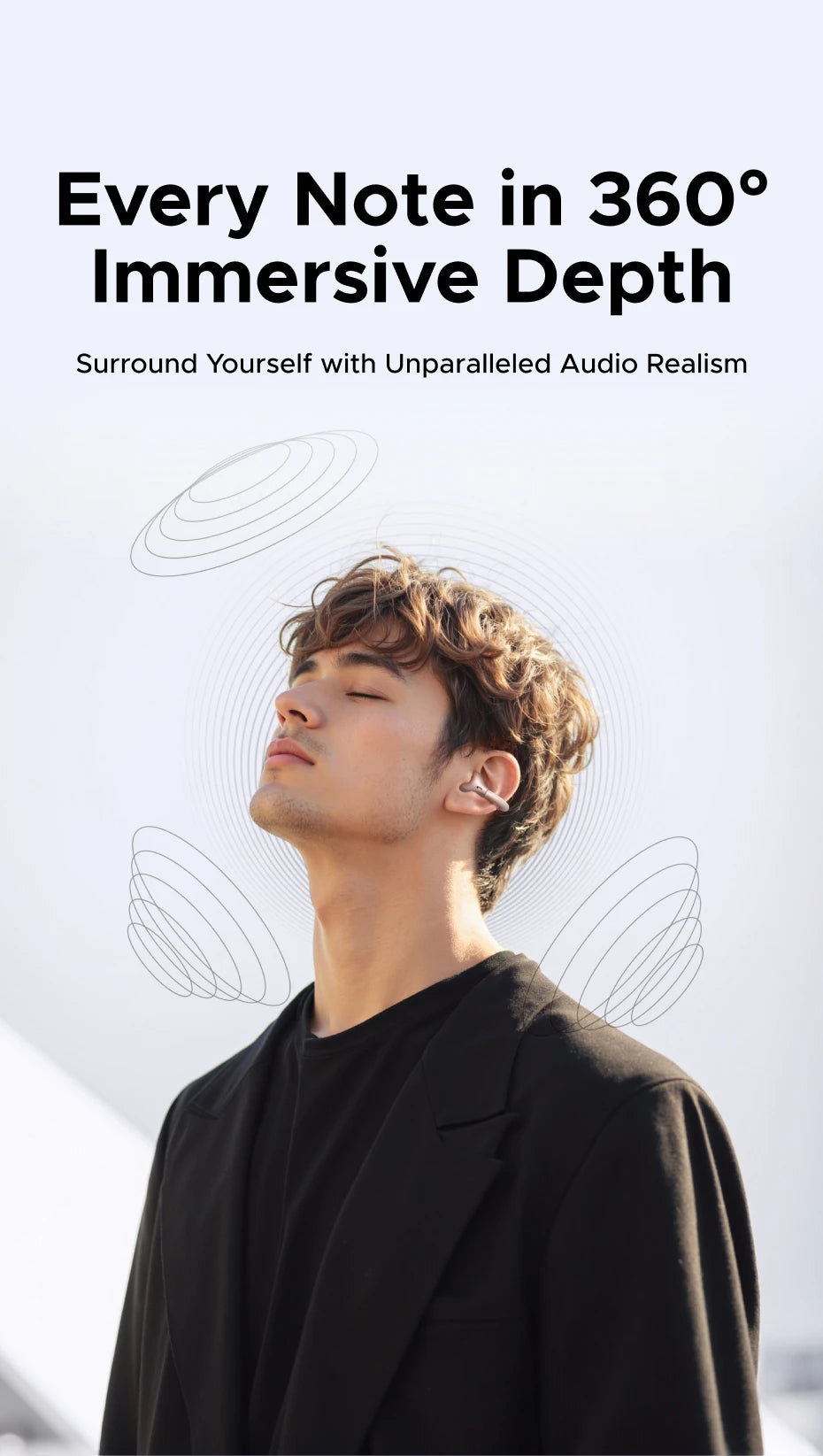 UGREEN Ear Clip EarBuds OWS Wireless Bluetooth Earphones TWS Headphones