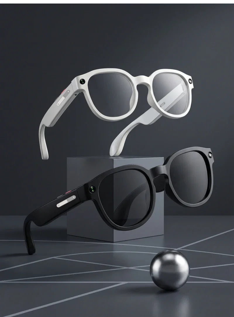 2026 New Smart AI Glasses 800W Shooting Camera HD Photo Video Voice Call Translation Waterproof Bluetooth AI Motorcycle Glasses