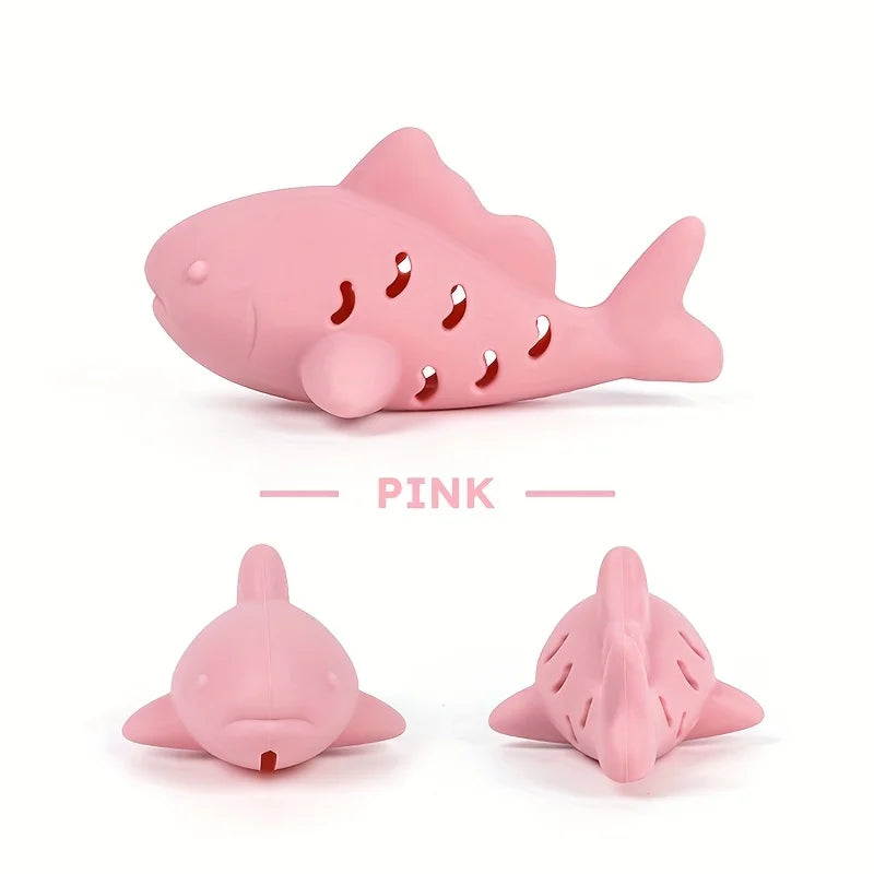 Interactive cat and dog toy by I YAN with durable, bite-resistant design for hiding food and dental entertainment for small pets.