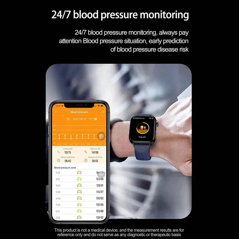 ECG+PPG Monitoring Smart Watch Women Blood pressure Blood Lipid Uric Acid Women Menstrual Health Tracker Smartwatches
