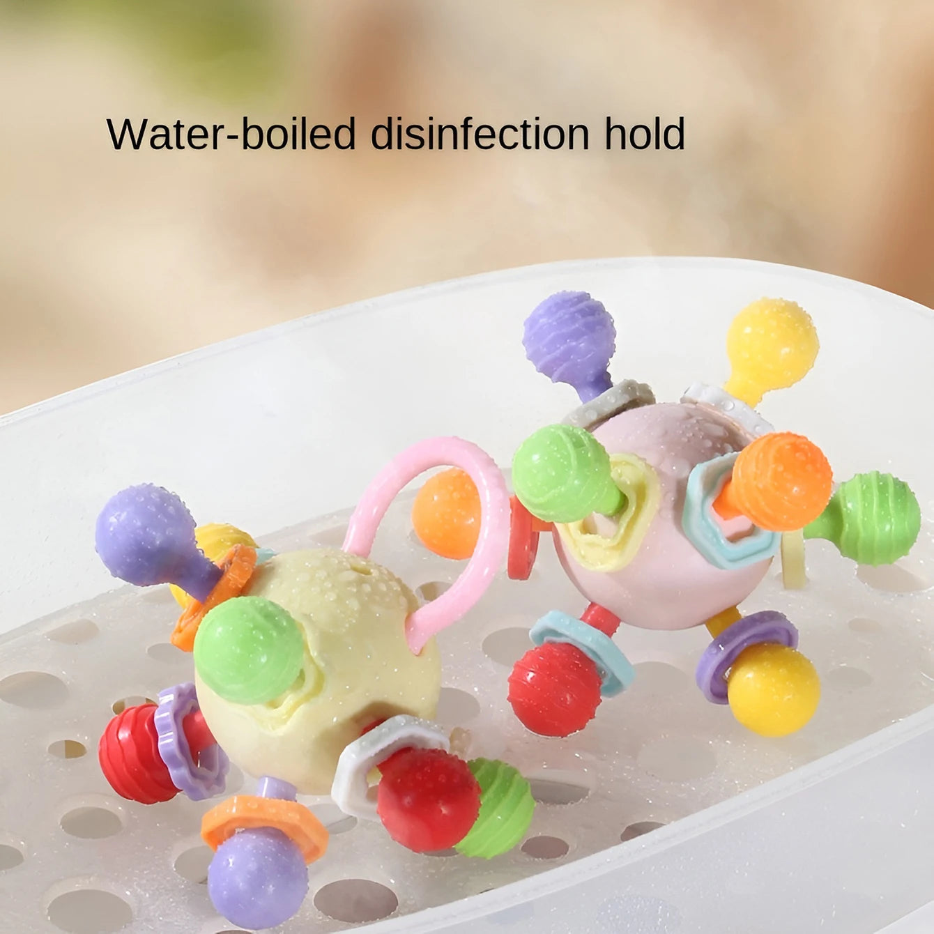 Manhattan Hand Grip Ball – Baby Teether Rattle & Sensory Toy - I YAN