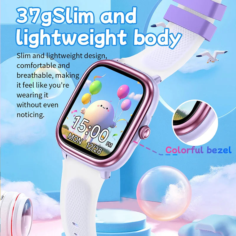 2026 Children's Smart Watch Multiple Learning Modes – Early Education Health Monitor LED Flashlight IP68 Waterproof - I YAN