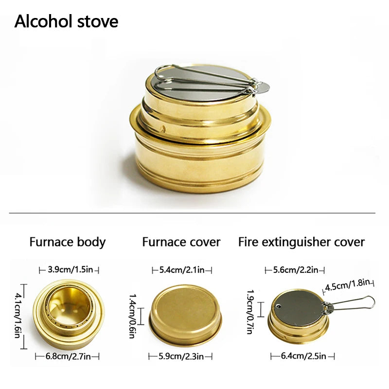 1set Camping Solid Fuel Alcohols Stove Portable Foldable Alcohol Burner Camping Equipment Hiking Picnic Cooking Supplies고체연료