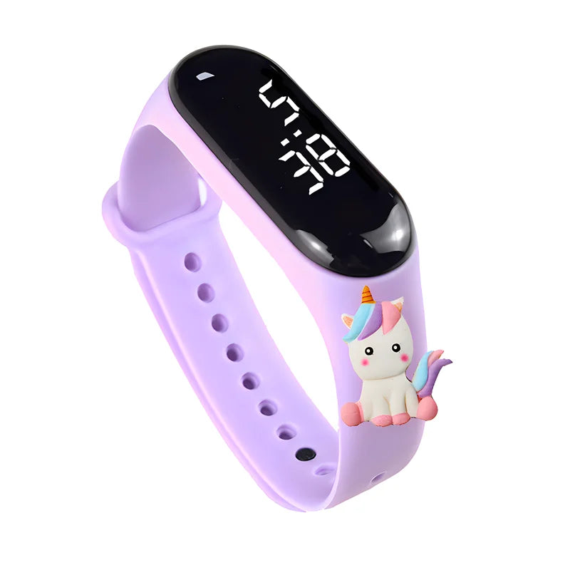 Waterproof Children's Smart Watch Cartoon LED Digital – Fun Electronics Wristwatch Birthday Gift for Kids Age 2-15 - I YAN
