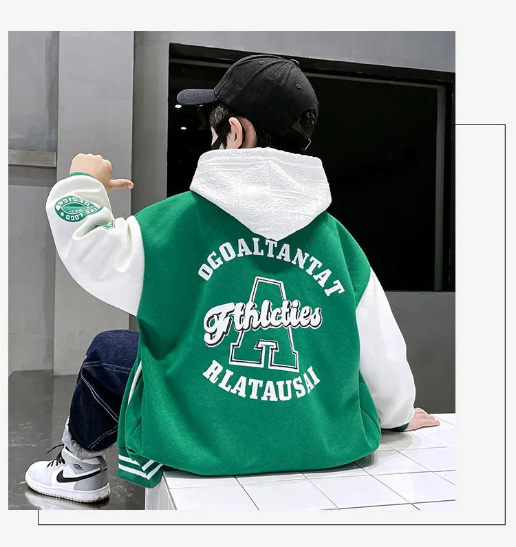Autumn Jacket Baseball Suit Clothes for Teen Quilted Coats Cotton Jacket Children's Bomber Tiny Kids Jackets Girl Boy