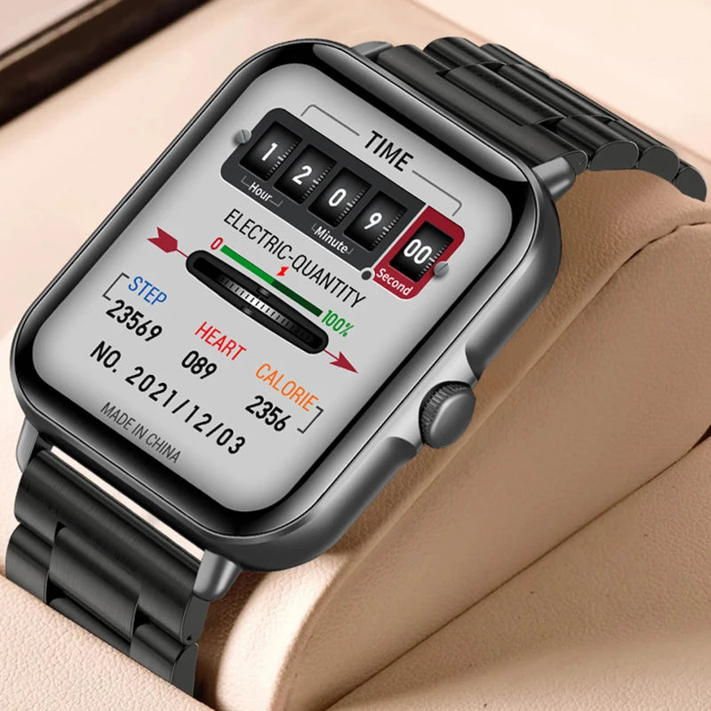 2025 2.01'' Smart Watch Bluetooth Call Play Music Smartwatch Fitness Clock Sport Waterproof Watches for Men Women iPhone Android