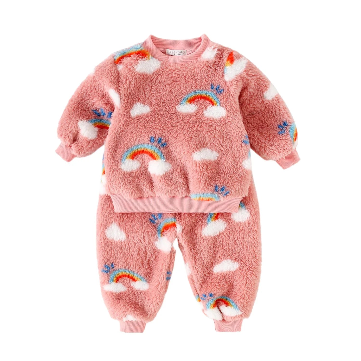 Winter Baby Girls Clothing Sets Warm Long Sleeve Tops + Trousers 2Pcs Cute