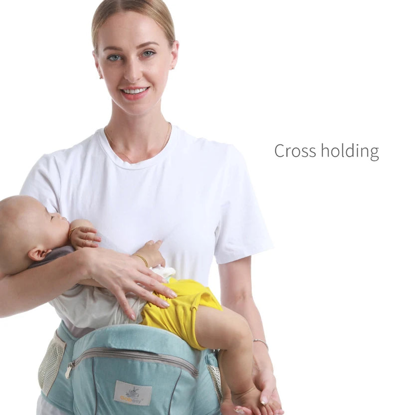 Ergonomic Baby Carrier with Hip Seat – Front Facing Kangaroo Sling & Waist Stool - I YAN