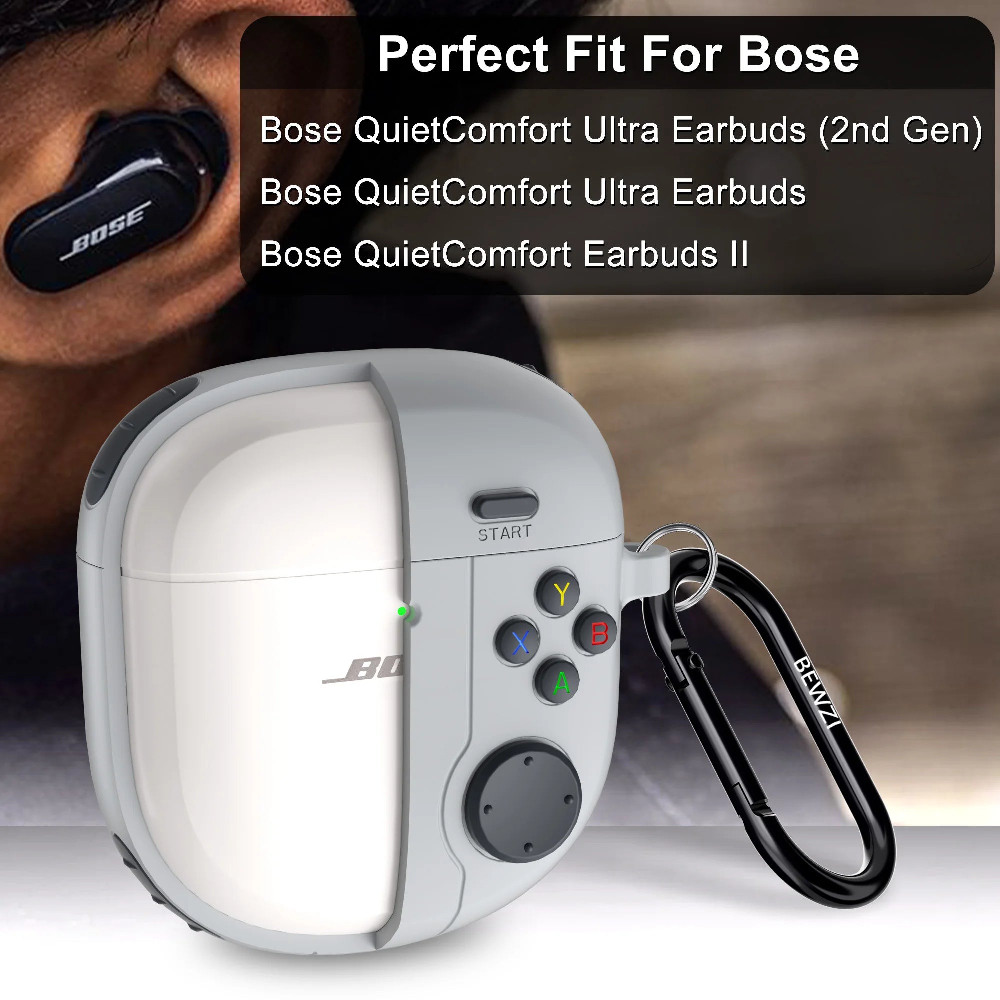Protective Case for BOSE QuietComfort Ultra / Ultra Earbuds 2nd Gen / QuietComfort Earbuds 2 Case Vogue Creativity Case Cover