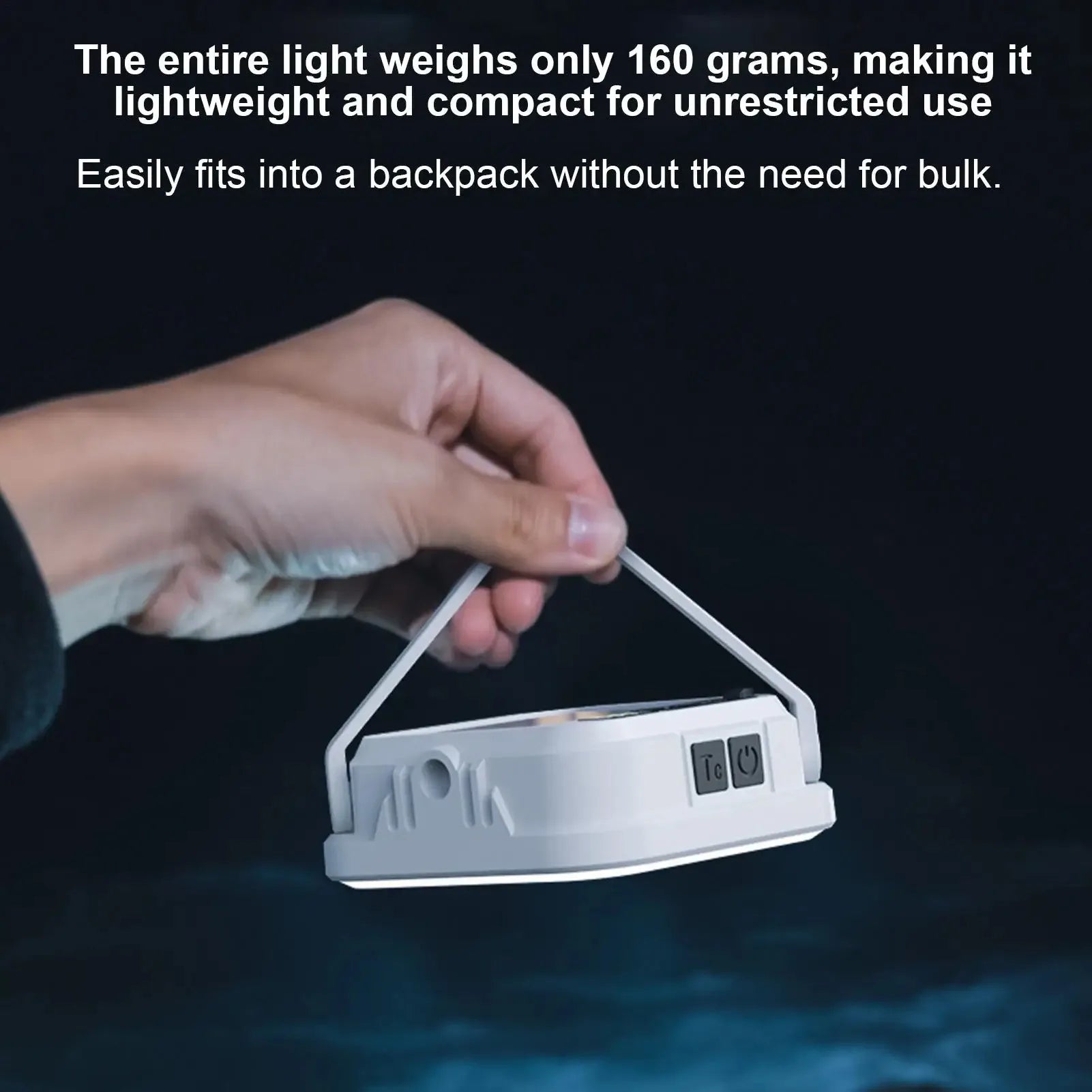 Solar Camping Light USB Solar Rechargeable Lamp for Camp Handled Lamp with LCD Battery Display for Courtyard Fishing Climbing