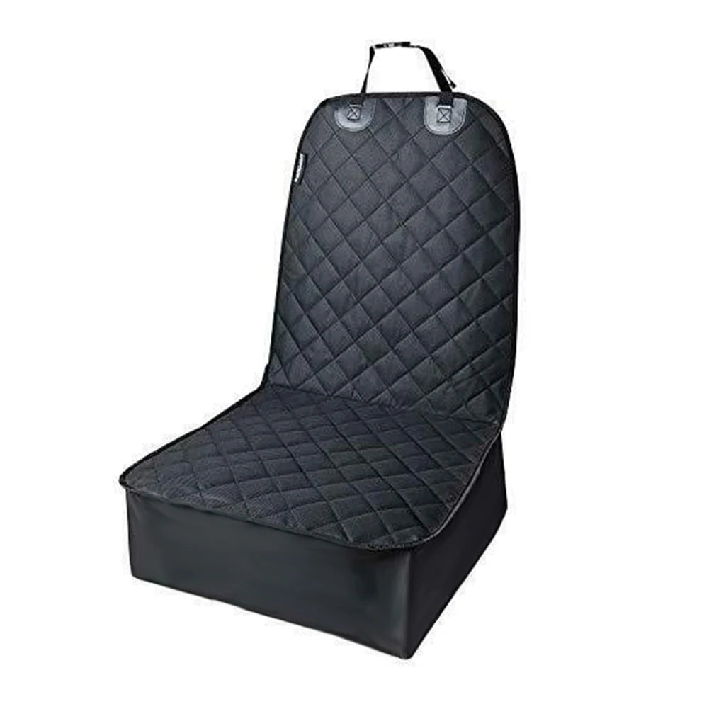 Waterproof pet dog carrier car seat cover by I YAN, non-slip rear seat mat with foldable design for car travel protection.