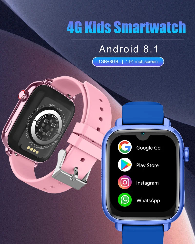 Wonlex 4G Watch Kids GPS WiFi Location KT34 Video Call SOS Alert Tracker Monitor Google Store Game Children's smart watch 2025