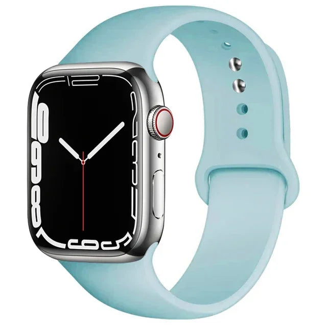 Silicone Band For Apple Watch strap 46mm 44mm 45mm 40mm 41mm 42-38mm 49mm sport bracelet iwatch series 11 10 9 8 7 6 5 SE Ultra3