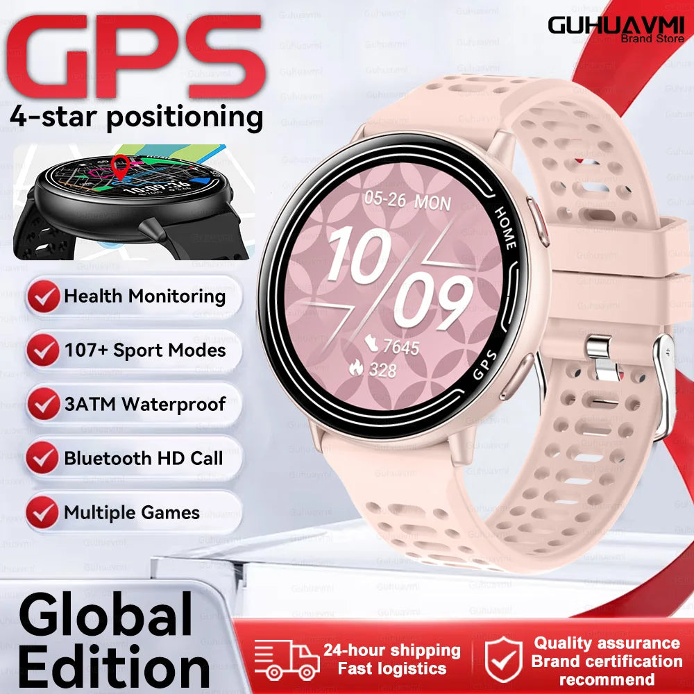 Elegant Women Smartwatch 2026 New 1.39'' AMOLED Screen Bluetooth Call Heart Rate Women's Health IP68 Waterproof Fashion Watches