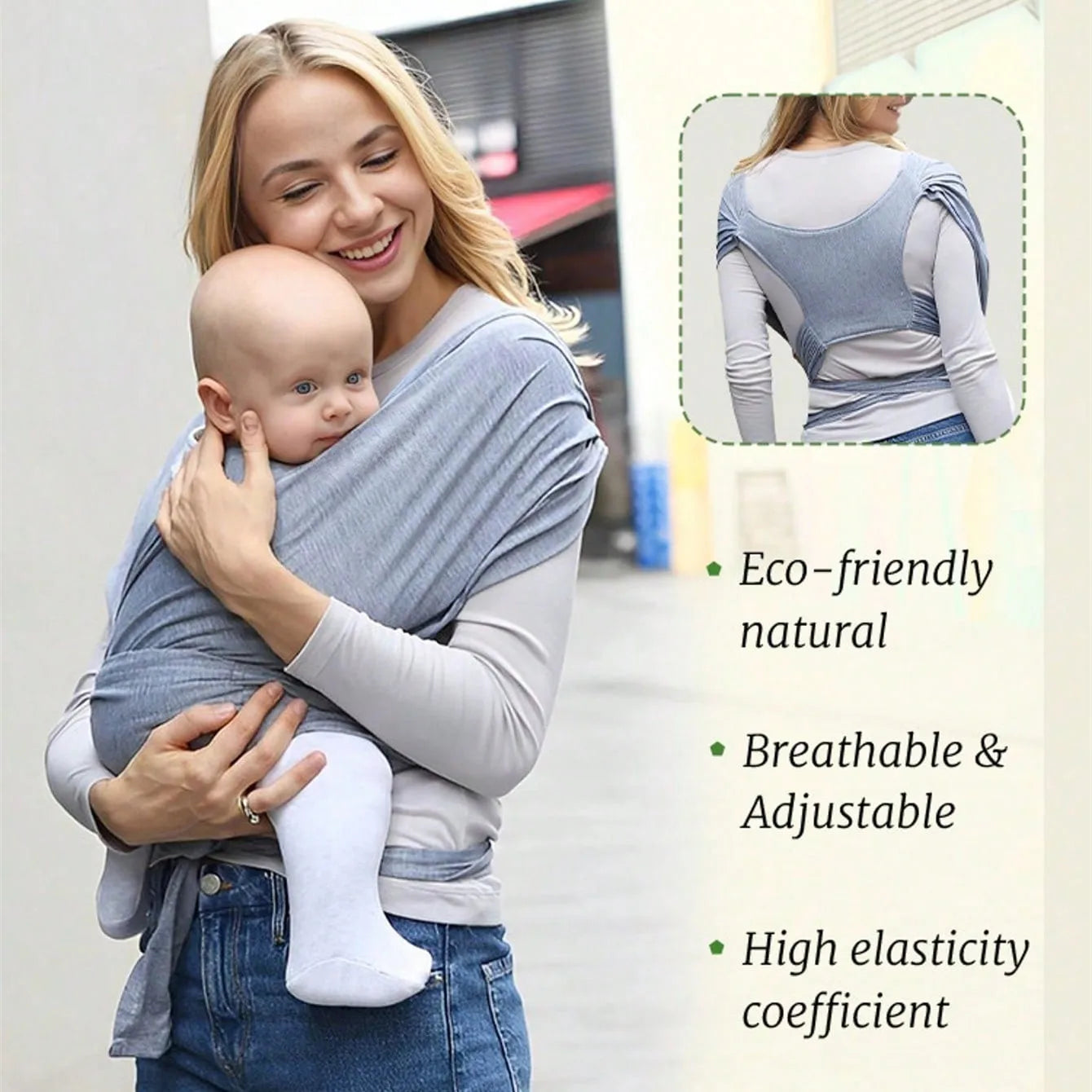 Ergonomic Baby Backpack Carrier X-Shaped Support – Outdoor Newborn Sling with Backpack Straps - I YAN