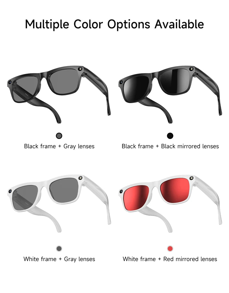 For Xiaomi AI Smart Glasses Photochromic Glasses 4K HD Camera Chat GPT Bluetooth Call Video Music Touch Translate Sunglasses