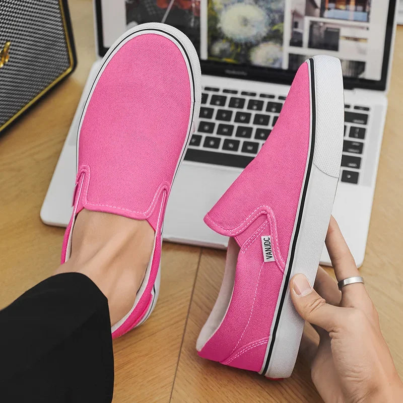 Children Spring Autumn Canvas Shoes Girls One Foot Slip on Shoes Kid Shoes Boys Soft Soled Comfortable Checkerboard Casual Shoes