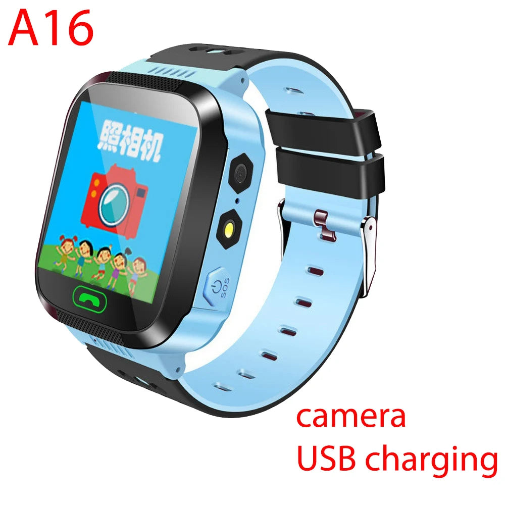 Kids Smart Watch SOS SIM Card Phone Watch – Q19 / A28 / Q88 / A16 IP67 Waterproof Camera LBS Tracker Gift for iOS Android - I YAN
