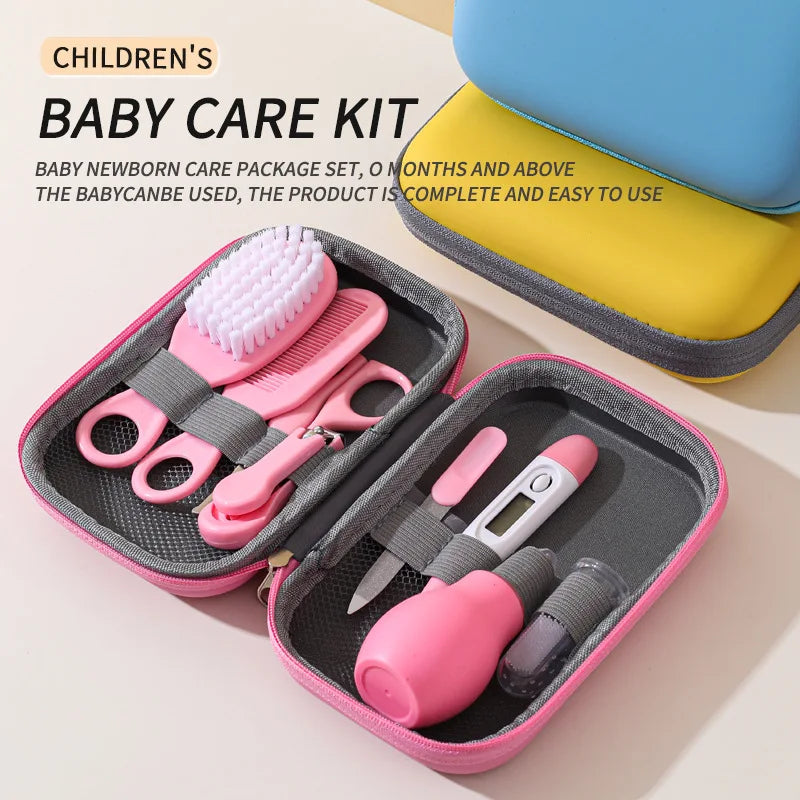 Baby Care Kit 8-Piece Set – Newborn Grooming & Healthcare Gift - I YAN