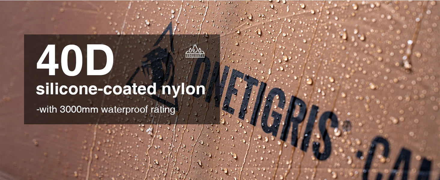 Coco Nest Solo Dome Tent with Stove Jack 3000mm Waterproof Camping Hot Tent with Mesh Inner for Bushcraft Glamping