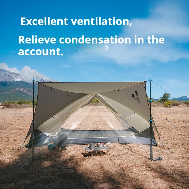 Naturehike 2025 Mongar UL Camping Tent 1-2 People 15D Nylon 3 Season Tent Waterproof Ultralight Portable Outdoor Tent With Mat