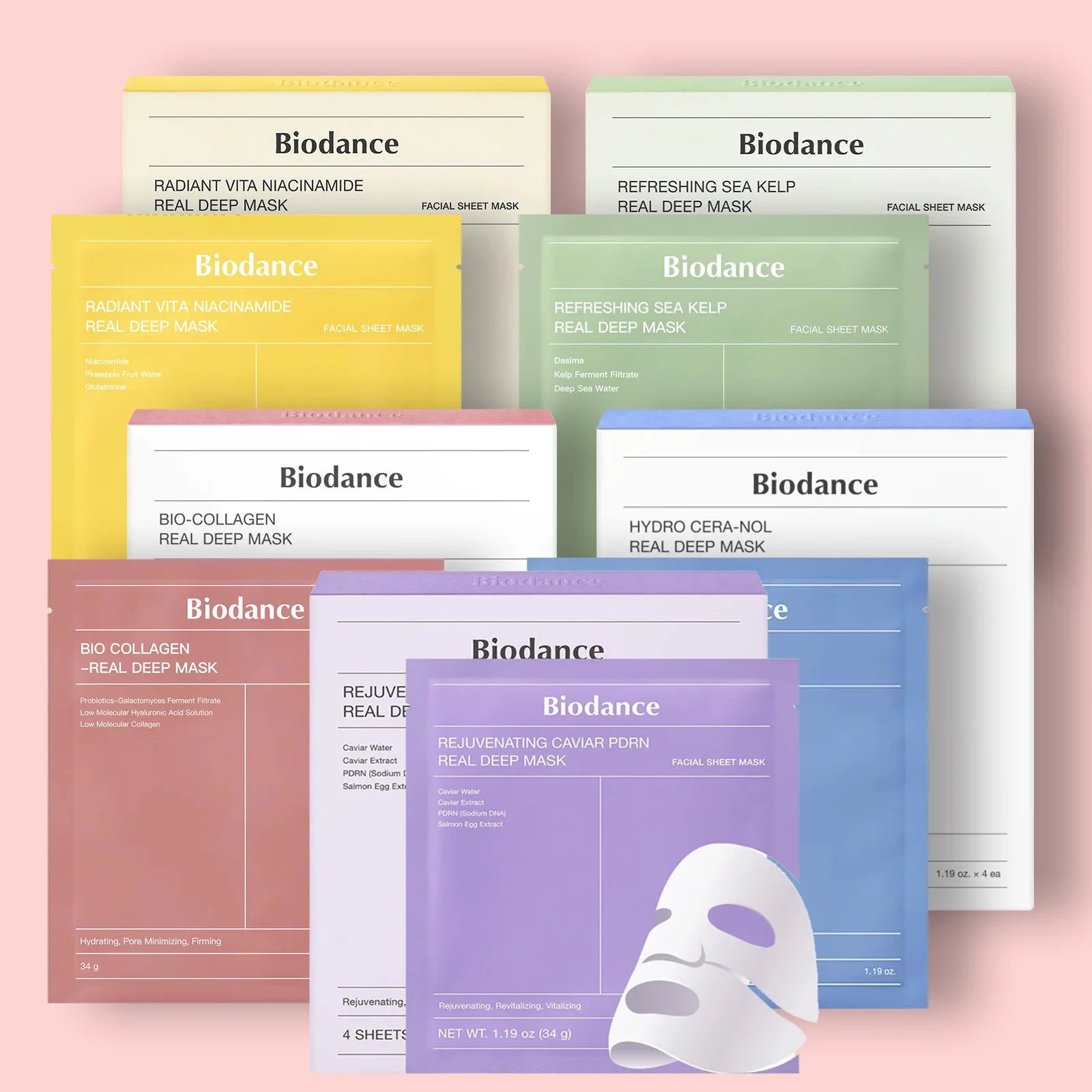 Biodance Collagen Face Mask Highly Effective Hydration And Moisturizing Improve Skin Elasticity Soothing And Brightening Korean
