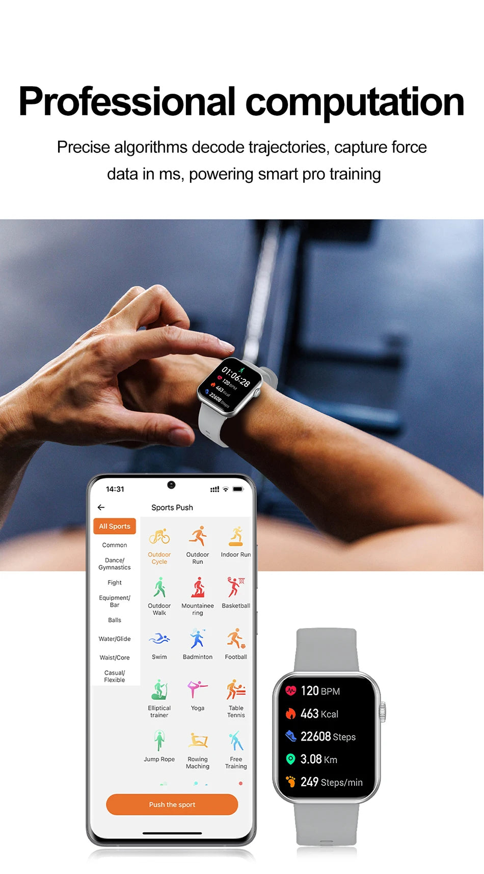New Smart Watch Full Touch Screen Bluetooth Call AI Voice Heart Rate Waterproof Watches Sports Bracelet Smartwatch Women