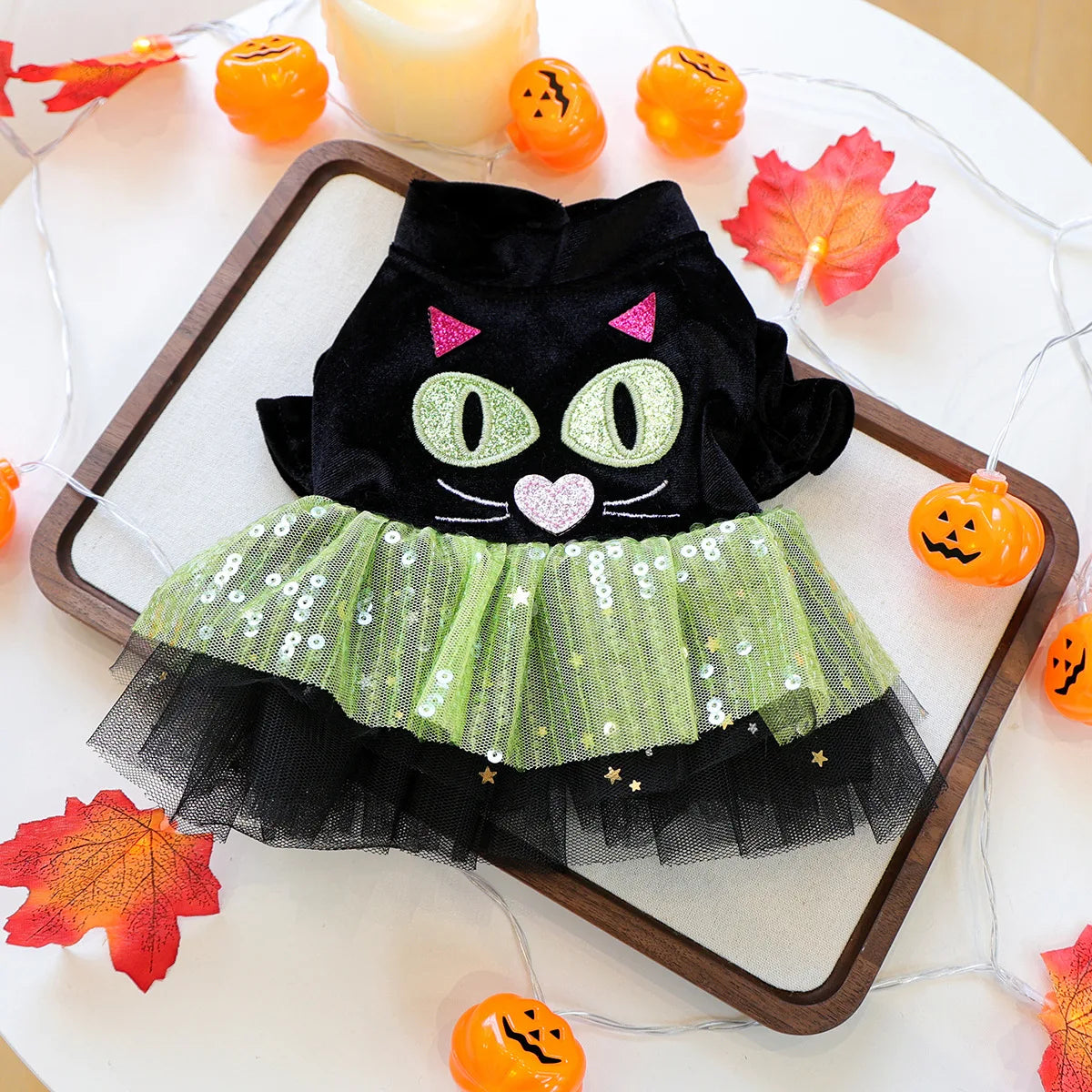Funny Puppy Autumn Winter Clothes For Small Dogs Halloween Bubble Sleeve Pet Dress Princess New Cat Apparel Dachshund Pomeranian